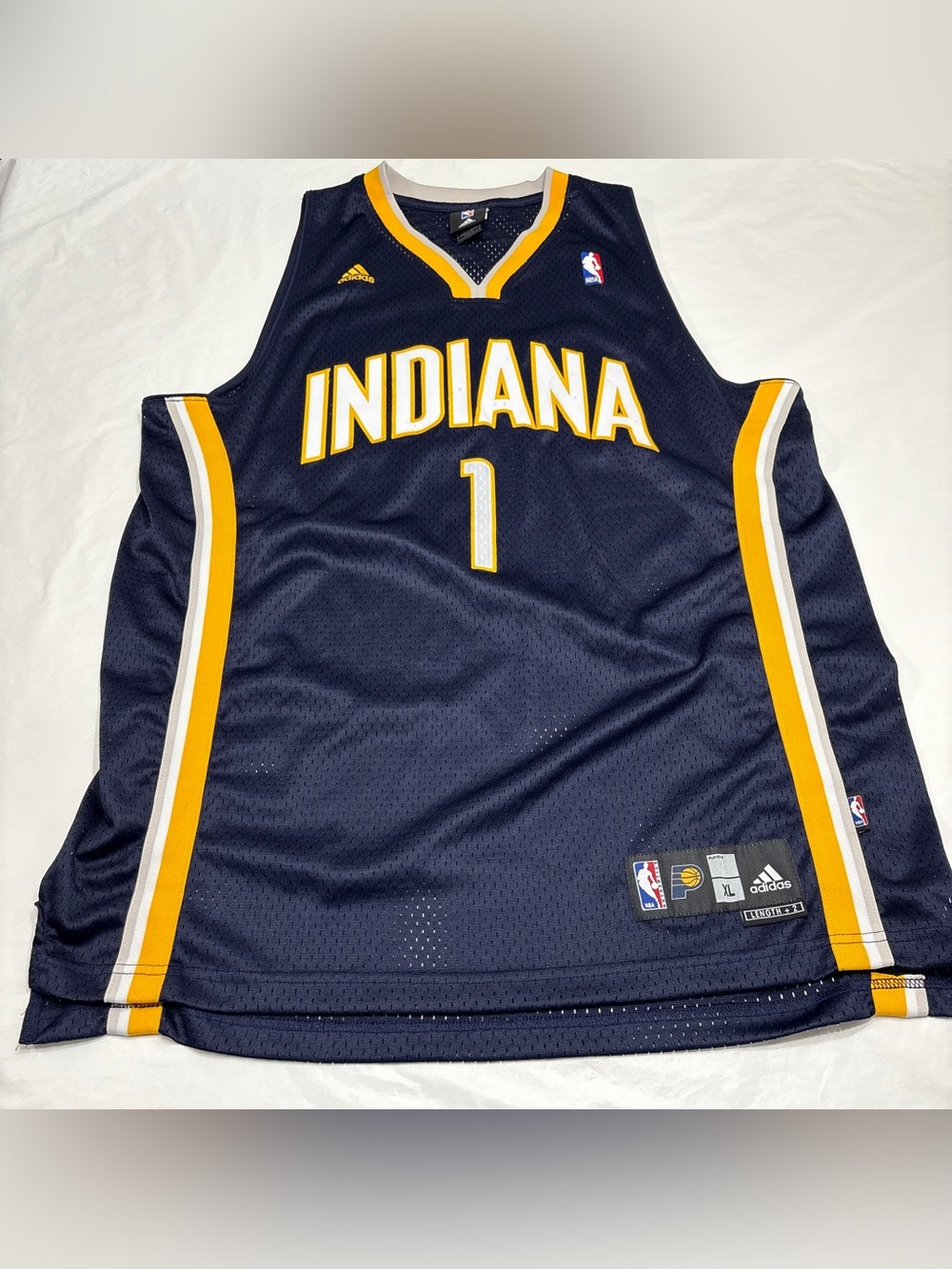 Adidas NBA Indiana Pacers Weaver #1 Jersey Men’s XL Length +2